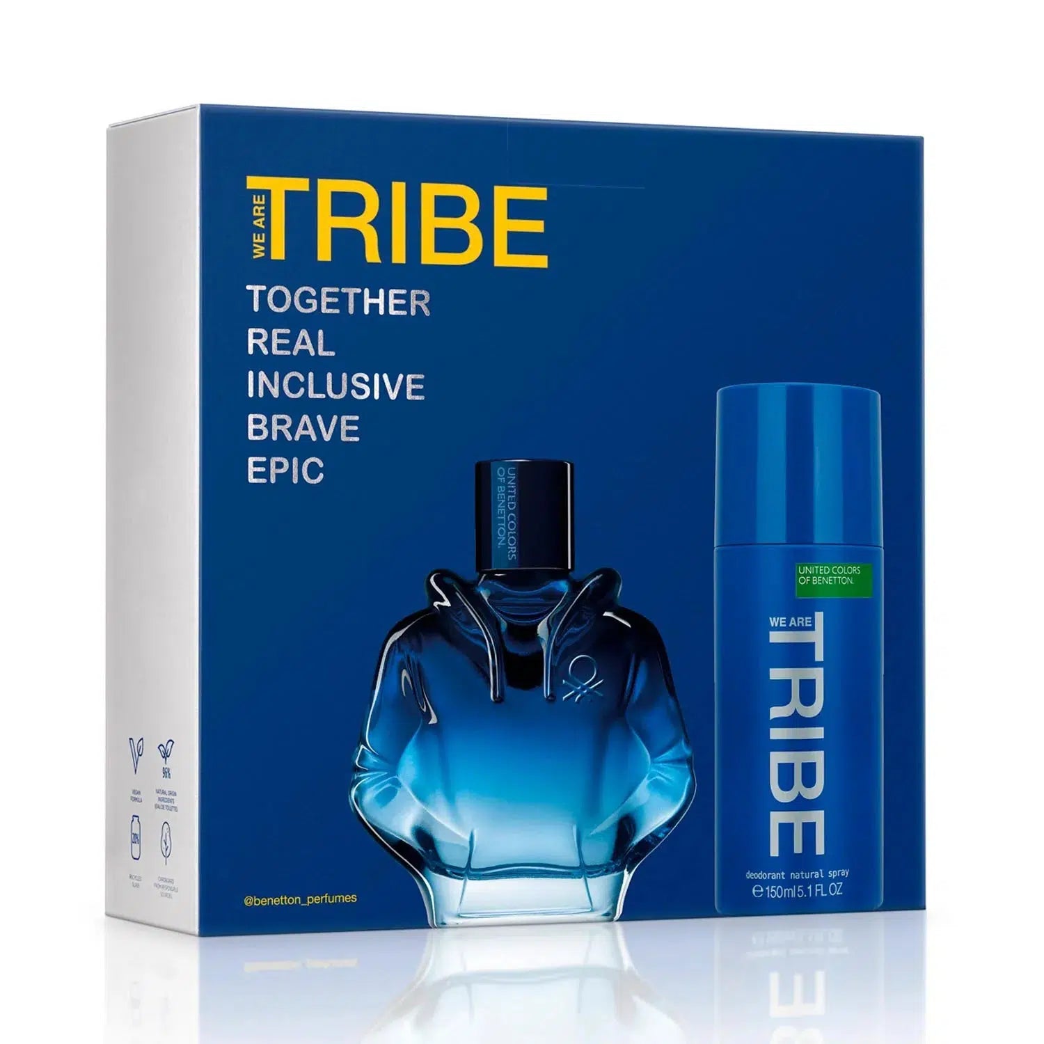 Benetton We Are Tribe 2-Piece Gift Set for Men EDT